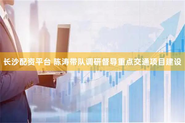 长沙配资平台 陈涛带队调研督导重点交通项目建设